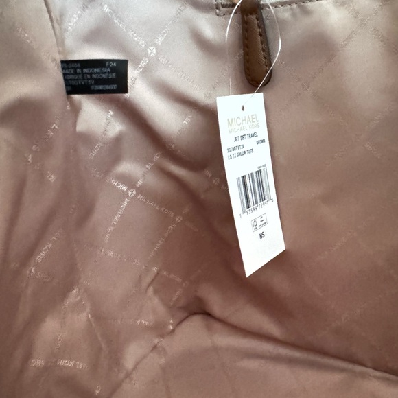 Michael Kors Jet Set Travel Large Shoulder Tote Bag MK Brown - Picture 12 of 14